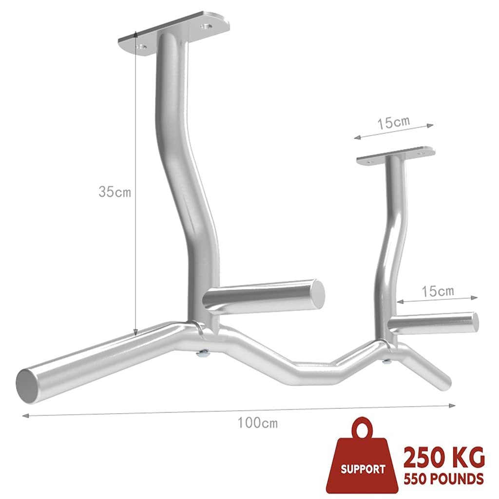 Amazon.co.jp: 天井取り付け型懸垂バー、壁取り付け型ヘビーデューティ